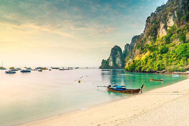 Beach in Thailand Beach in Krabi of Thailand thailand beach stock pictures, royalty-free photos & images