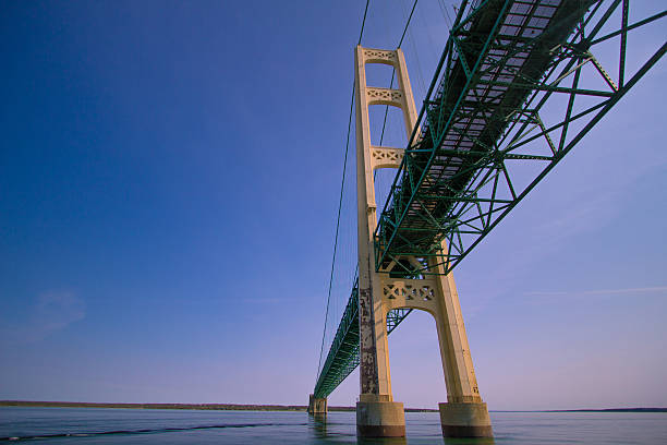 istock Underneath The Mackinaw Bridge In Michigan 533985322