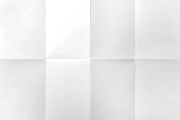 Empty white Crumpled paper closeup