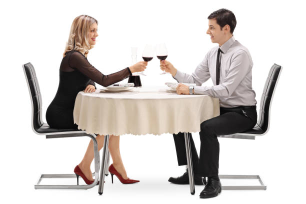 istock Young man and woman on romantic date 533990186
