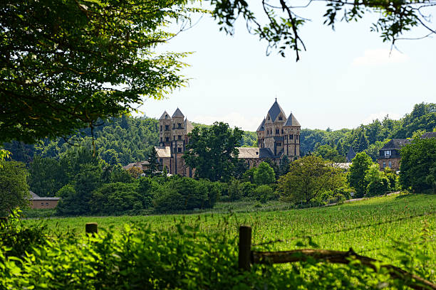 Monestary Maria Laach church in eifel region (Rhineland-Palatinate, Germany)