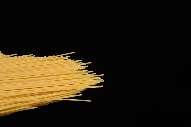Spaghetti Isolated on black