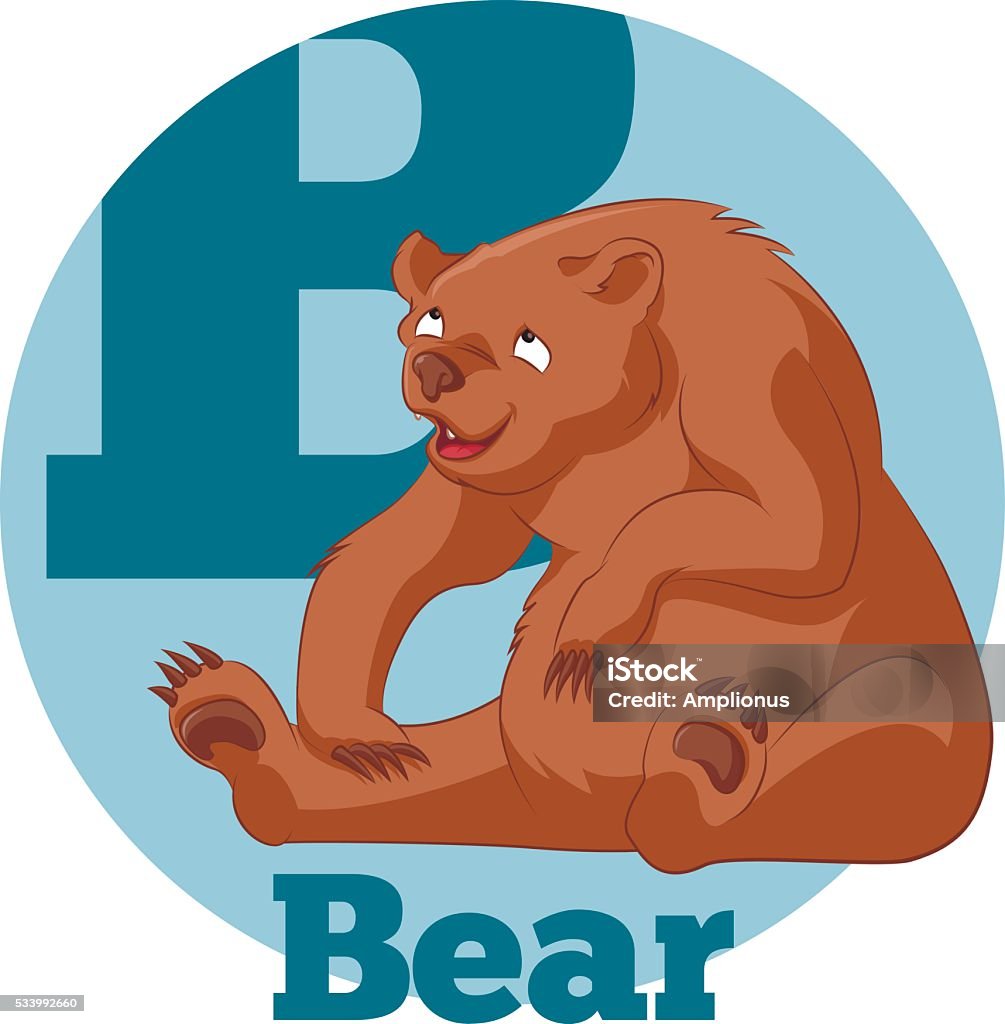 Bear Rabbit Abc Abc Cartoon Bear3 Stock Illustration - Download Image Now - Alphabet ...