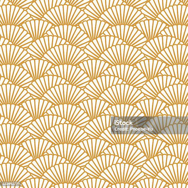 Scallop Repeat Pattern Scallop Pattern Repeat Background Stock Illustration - Download Image ...