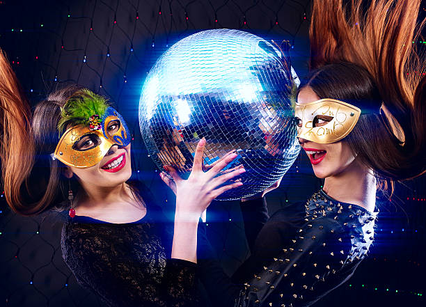 istock Lesbians women dancing on party 533993885