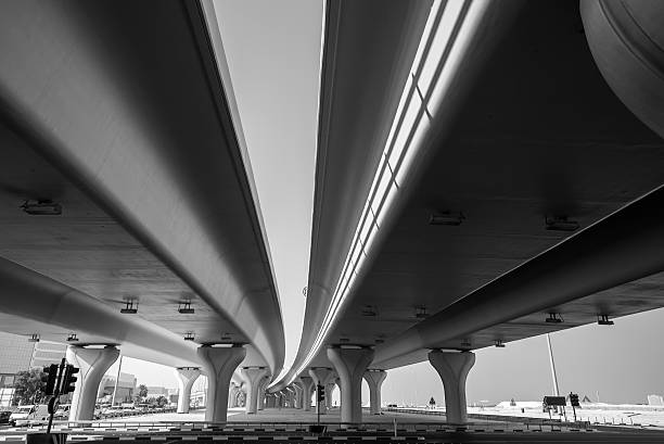 istock Urban highway under automotive bridges 533996793