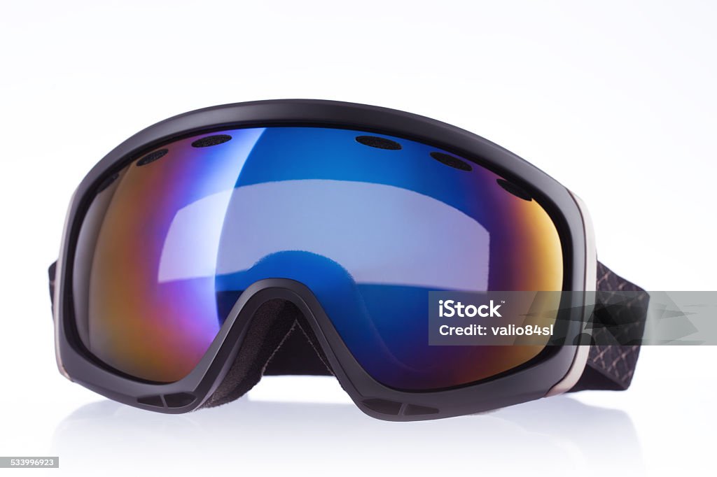 Ski sport glass, isolated on white Ski sport glass, isolated on white background Skiing Stock Photo