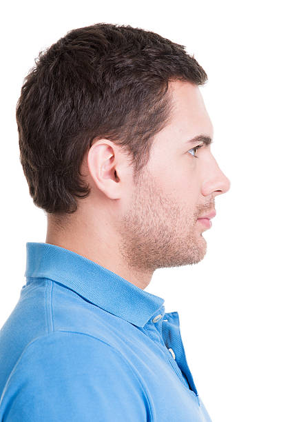 istock Closeup profile portrait of  handsome man. 533997201