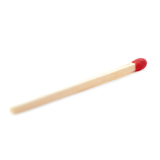 istock Wooden match isolated over the white background 533998204