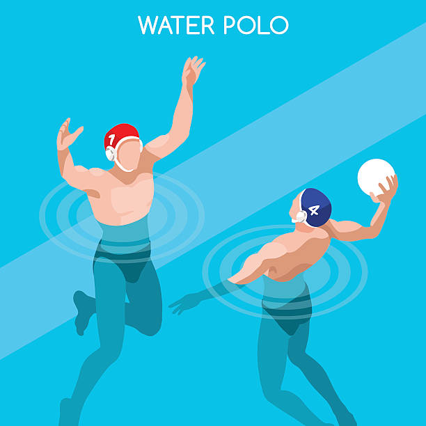 ilustrações, clipart, desenhos animados e ícones de atletismo natação de polo aquático jogadores atleta de competição internacional oficial esportivo - water polo swimming symbol computer icon