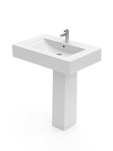 istock Modern Ceramic Washbasin isolated on white background 533999123