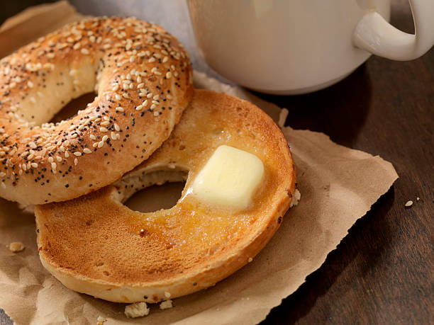istock Toasted Bagel with Butter 533999967