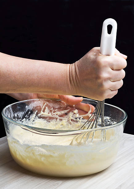 Making sponge cake.