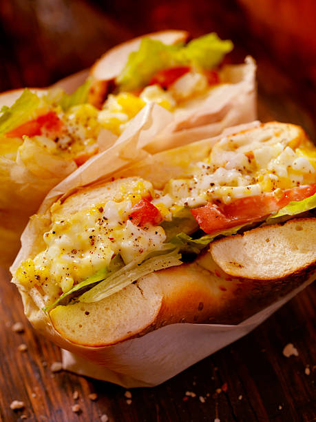 istock Deli Style Egg Salad Bagel Sandwich 534003658