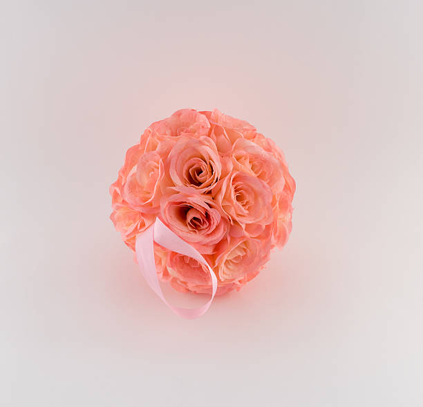istock Pink Flower Ball with Satin Ribbon 534004198