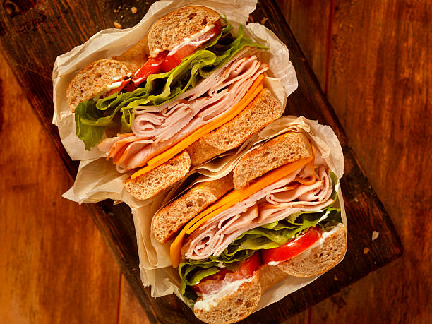 istock Deli Style Turkey Bagel Sandwich 534004656