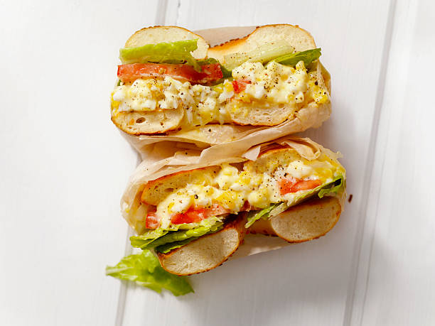 Deli Style Egg Salad Bagel Sandwich
