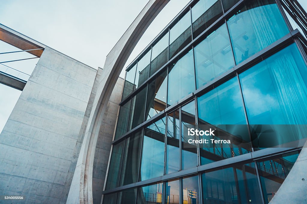 Blaues Glas-Fassade - Lizenzfrei Architektur Stock-Foto