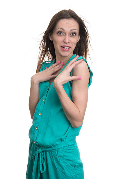 istock Surprised woman looking at camera in excitement 534006014