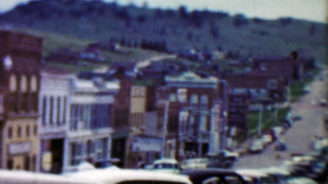 1959: Main Street Cottage Inn Cafe old mining small town.