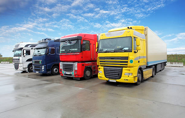 istock Truck in warehouse - Cargo Transport 534024403