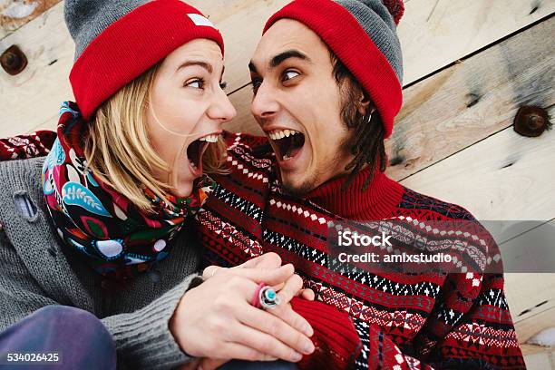 Young Couple Stock Photo - Download Image Now - 2015, Adult, Beard