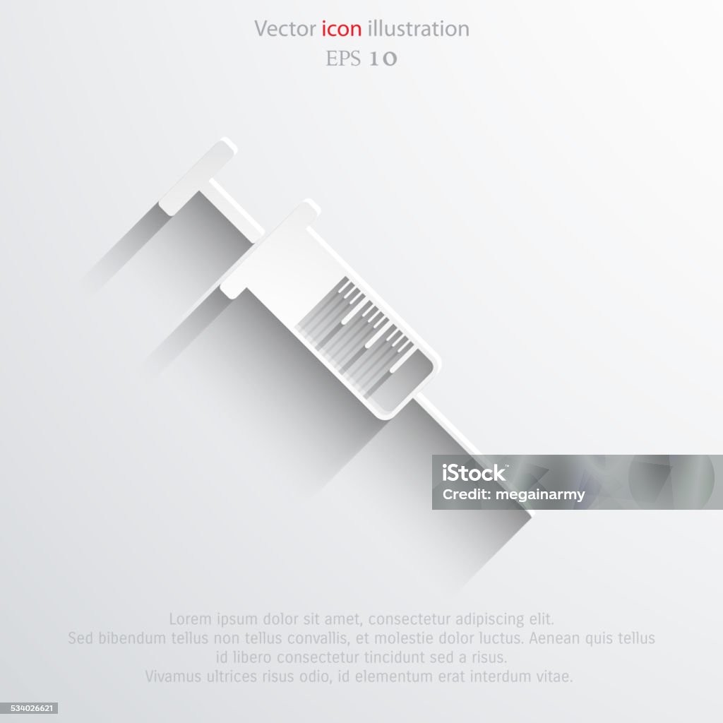 Vector syringe web icon Vector syringe web icon Eps10. 2015 stock vector
