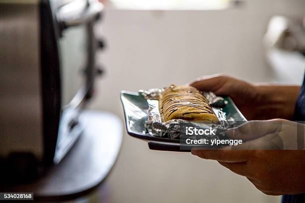 Hand Taking Homemade Cake From Oven Stock Photo - Download Image Now - Bakery, Cake, Dessert - Sweet Food