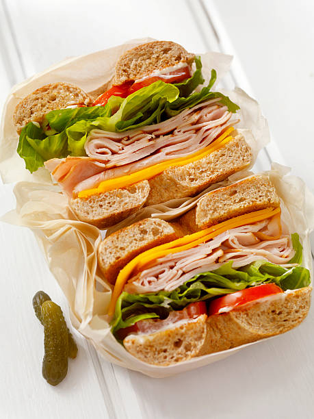 istock Deli Style Turkey Bagel Sandwich 534028518