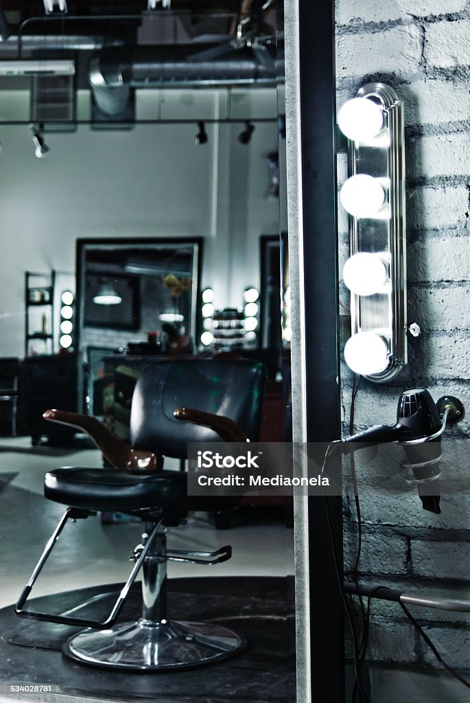 Hair Salon Work Station Stock Photo - Download Image Now - Hair Salon,  Indoors, Arts Culture and Entertainment - iStock