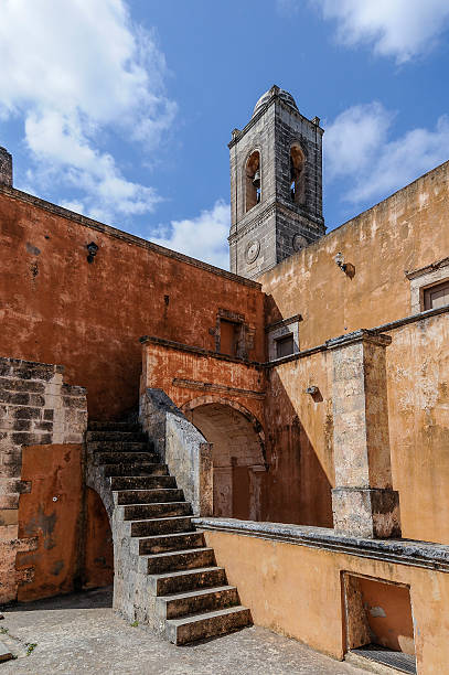 istock Agia Triada Monastery Bell Tower and Staircase, Chania, Crete, Greece 534030873