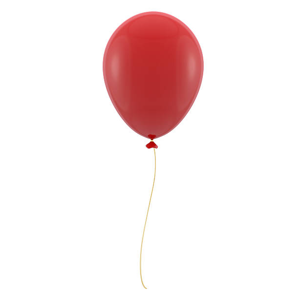 istock Red balloon icon isolated on white background 534032568