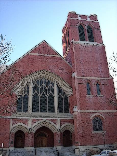 istock Front of an old Church 534034119