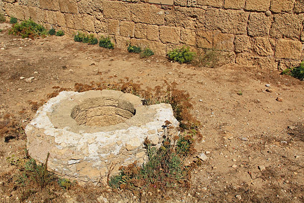 istock Historical Well in Caesarea Maritima National Park 534034153