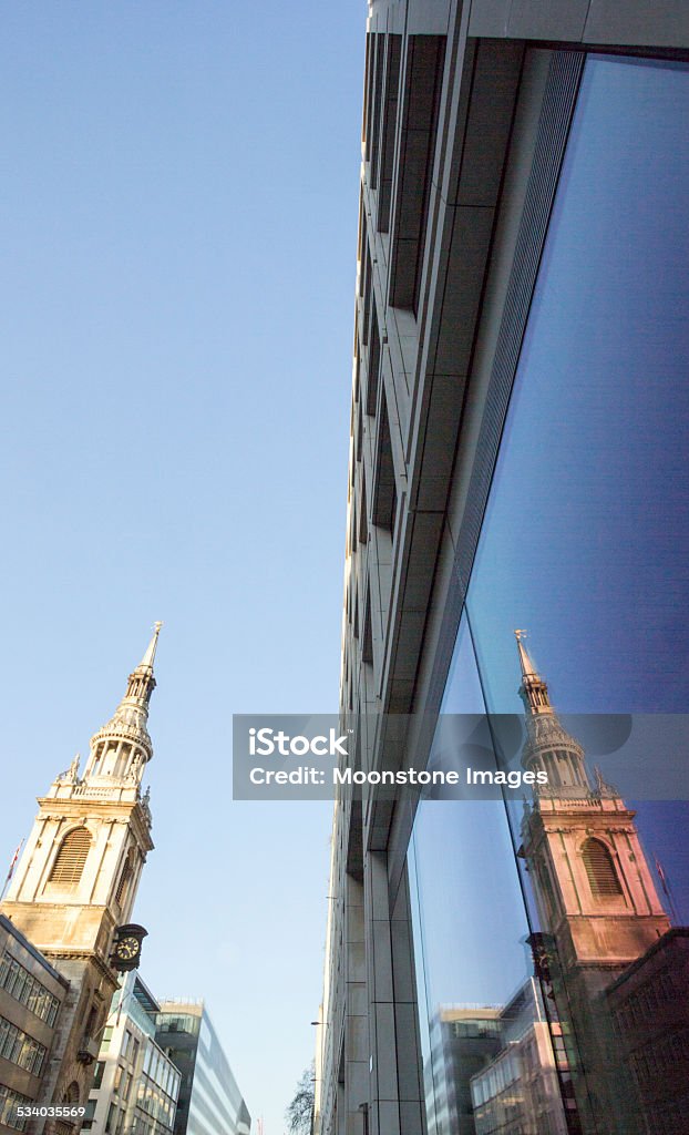 St Mary-le-Schleife in Cheapside, London - Lizenzfrei Architektonisches Detail Stock-Foto