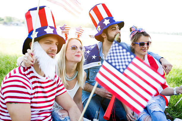 istock Friends celebrating US Independence Day 534037332