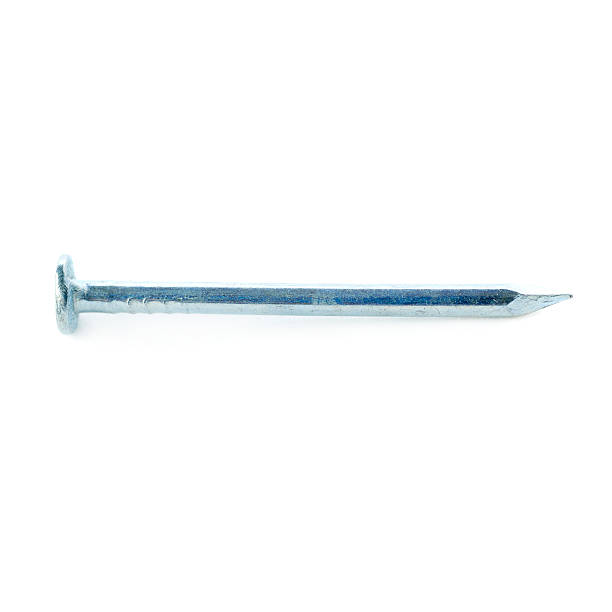 istock Metal nail isolated over the white background 534038086