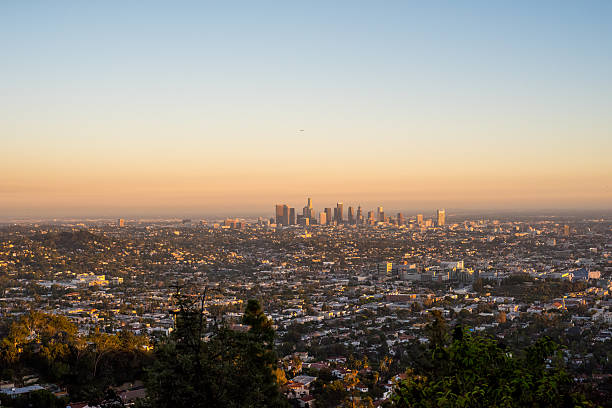 istock Los Angeles skyline at dusk. 534038262
