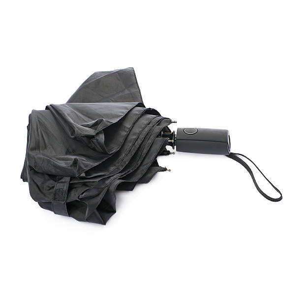 istock Black umbrella isolated over the white background 534040598