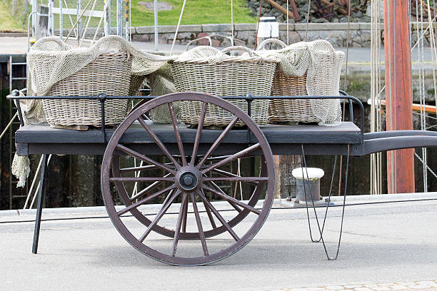 paniers avec filet - baskets with net - fischernetz photos et images de collection