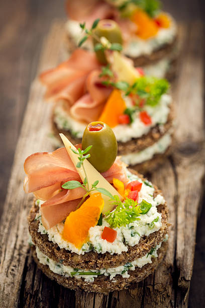 istock Canapes with prosciutto and cheese 534041478