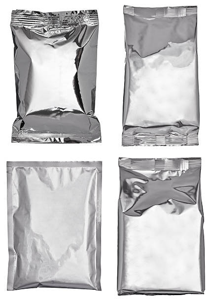istock silver aluminum bag package food template 534044306