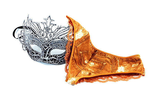 istock Pantie sexy and black mask 534045147