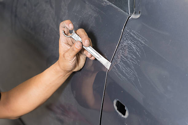 istock Auto body repair series : Fixing car body 534045352