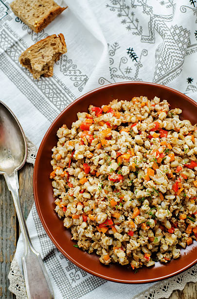 istock barley porridge with meat and vegetables 534046811