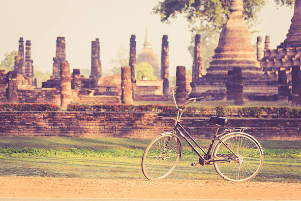 istock Vintage bicycle in Sukhothai Historical Park, Thailand 534047379