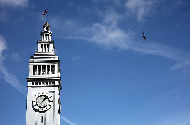 SAN FRANCISCO, CALIFORNIA — MARCH 28, 2013 — The Ferry Building at Pier 1 in San Francisco has long been the classic entry point to the city at the foot of Market Street. It was restored in 2003.