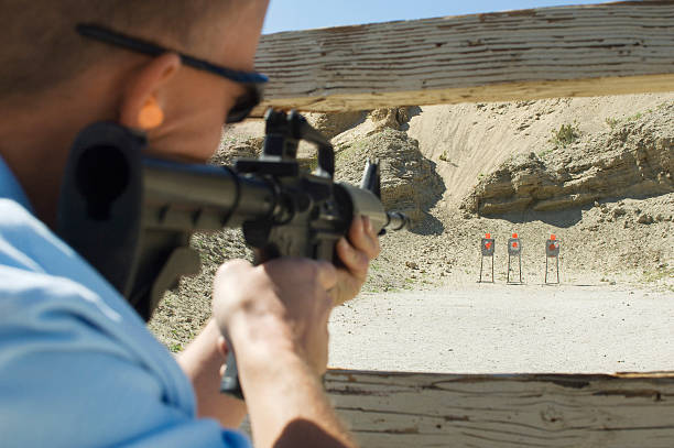 istock Friends at a firing Range 534050081