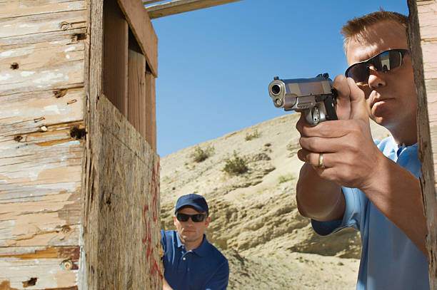 istock Friends at a firing Range 534050103