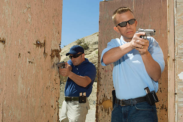 istock Friends at a firing Range 534050117